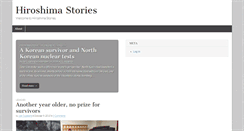 Desktop Screenshot of hiroshimastories.com